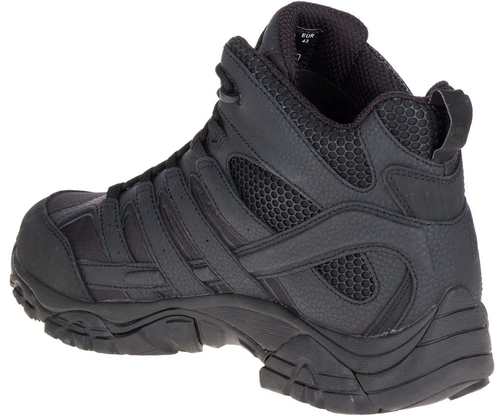 Merrell Boots Black - Moab 2 Mid Tactical Waterproof - Womens 73NHDQSAF